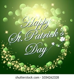 Abstrackt of St.Patrick's Day Background. Vector and Illustration, EPS 10.