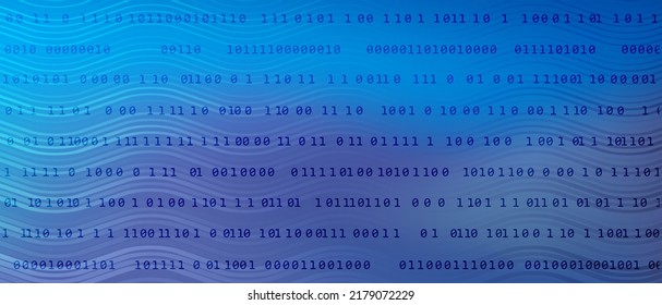 Abstract 0 1 digits programming code tech vector background with fluid gradient. Zero, one numbers information decryption and encryption computer background. Hacker coding concept, row matrix vector