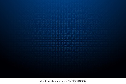Abstract 1 and 0 binary code. Matrix and futuristic background