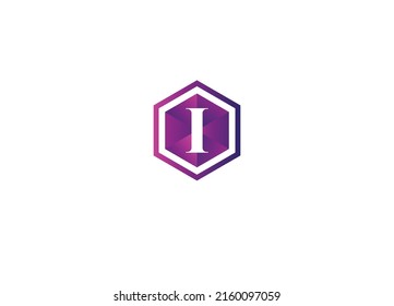 Abstract 1 letter modern initial logo design