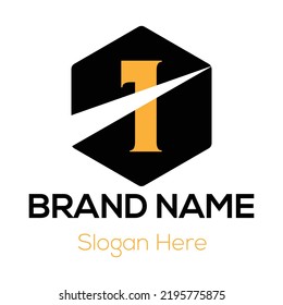 Abstract 1 letter modern initial lettermarks logo design