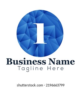 Abstract 1 letter modern initial lettermarks logo design