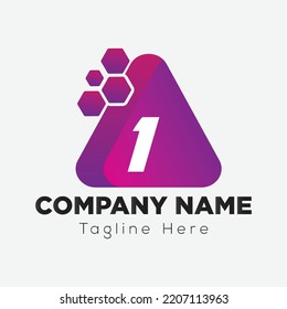 Abstract 1 letter modern initial lettermarks logo design