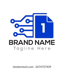 Abstract 1 letter modern initial lettermarks logo design	