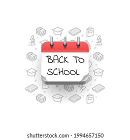 Resumen El 1 De Septiembre De Regreso Al Calendario Escolar De Estudiantes 
Iconos De Doodle Conocimiento Día De Conocimiento Estilo De Diseño Vector De Fondo Para Carteles O Postales