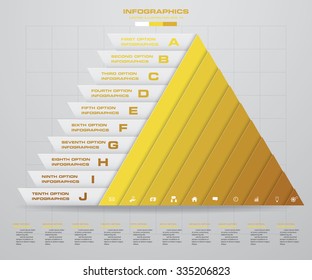 Abstract 10 steps circle infographics background. Number banners template/tags or website layout. Vector.