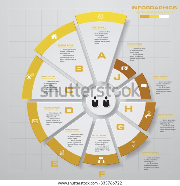 Abstract 10 Steps Circle Infographics Background Stock Vector Royalty Free 335766722 6091