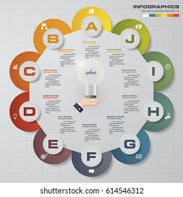 Abstract 10 steps presentation template. EPS10. For your design and sample text.