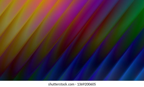 Abstract 16:9 size background with light diagonal shapes. Colorful layers fluid motion design.