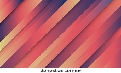 Abstract 16:9 size vector background with colorful shapes and gradient layers.