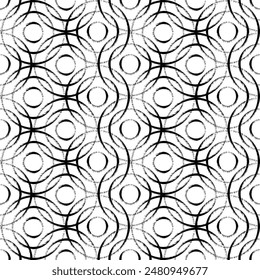 Abstract 2 colour outline round seamless textured pattern background.Abstract circle seamless pattern.Modern style texture. Vector illustration on 
white and black 
 background pattern.