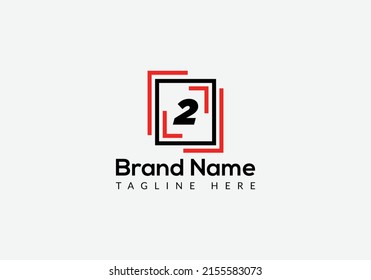 Abstract 2 letter modern initial logo design