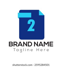 Abstract 2 letter modern initial logo design	