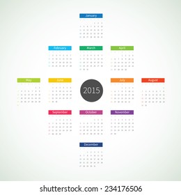 Abstract 2015 Calendar
