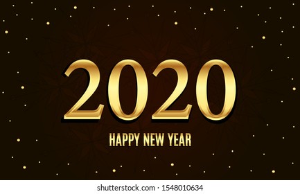 Abstract 2020 text in particles  effect background