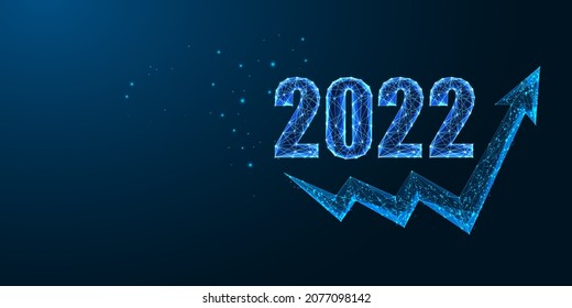 Abstract 2022 New Year business development strategu concept digital web banner template