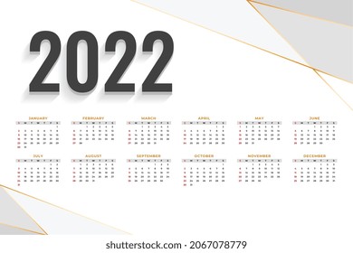 abstract 2022 new year template design