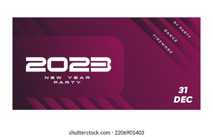abstrakter 2023-Jahr-Party-Banner-Hintergrund