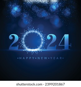 Abstract 2024 new year background celebration design