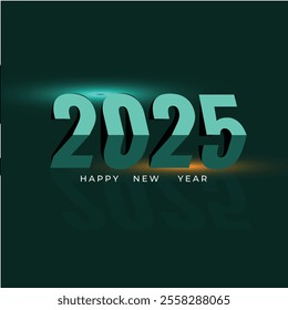 Abstract 2025 New Year's design, Glowing 2025 New Year's Eve ,Modern 2025 celebration