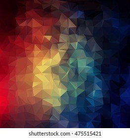 Abstract 2D colorful triangle geometric background