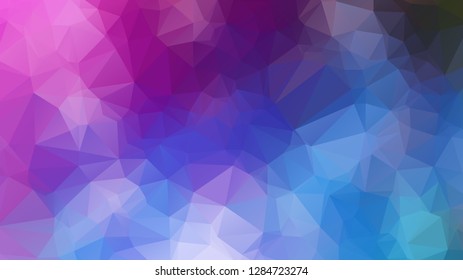 Abstract 2D geometric colorful background ,Colorful swirl rainbow polygon background.