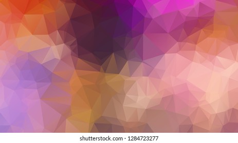 Abstract 2D geometric colorful background ,Colorful swirl rainbow polygon background.