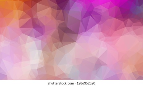 Abstract 2D geometric colorful background ,Colorful swirl rainbow polygon background.