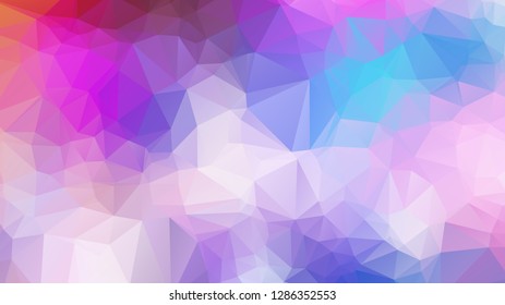 Abstract 2D geometric colorful background ,Colorful swirl rainbow polygon background.