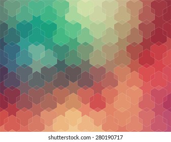Abstract 2D geometric colorful background for web