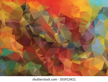 Abstract 2D geometric colorful background for your design