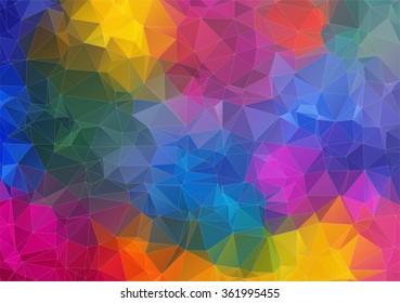 Abstract 2D geometric colorful background
