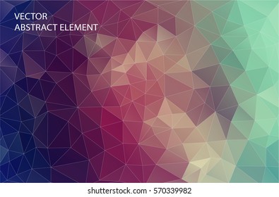 Abstract 2D geometric colorful background. Design for web.