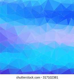 Abstract 2D mosaic triangle background for web design
