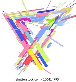 Abstract 3 D background for logo