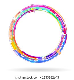 Abstract 3 D background for logo