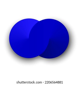 Abstract 3 d infinity sign. Vector illustration. Stock image. 