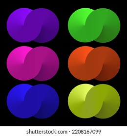 Resumen 3 d signo infinito. Ilustración vectorial. Imagen de archivo. 