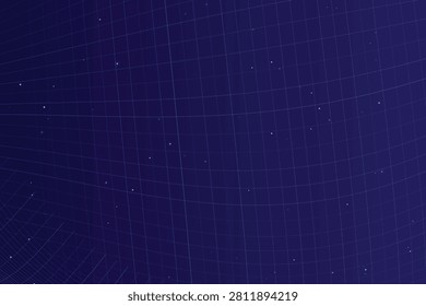 Abstract 3 d mesh grid with deep blue gradient and scattered white dots meshgrid bluegradient