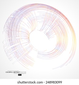   Abstract 3 D sphere.  Technology Background for Business Brochure or Cover. EPS10.