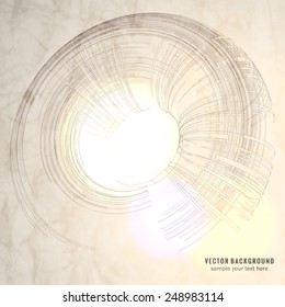   Abstract 3 D sphere.  Technology Background for Business Brochure or Cover. EPS10.