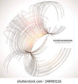   Abstract 3 D sphere.  Technology Background for Business Brochure or Cover. EPS10.