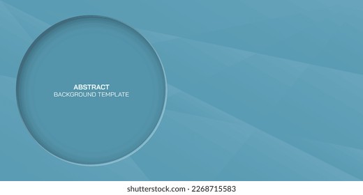 Abstrakter 3-dimensionaler Kreis-Rahmenpapierschnitt-Stil auf hellblauem Hintergrund haben Leerraum für jede Textwerbung.
