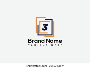 Resumen 3 letras diseño moderno inicial de logotipo