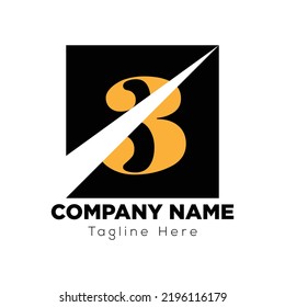 Abstract 3 letter modern initial lettermarks logo design