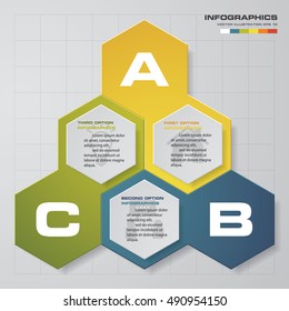 Abstract 3 steps infographis elements.Vector illustration.