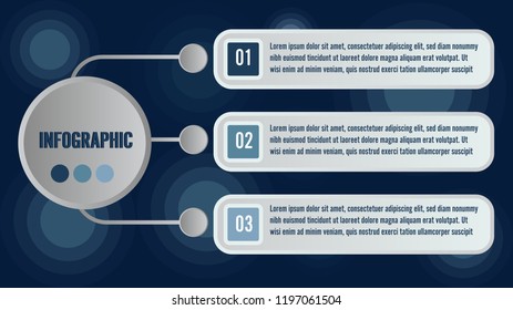 Abstract 3 steps modern. infographics elements . EPS10.