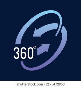Abstract 360 degree logo design art