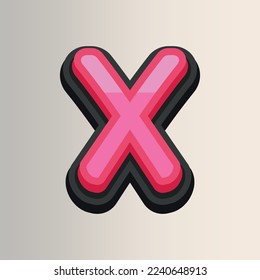 Abstract 3D alphabet design and symbol art