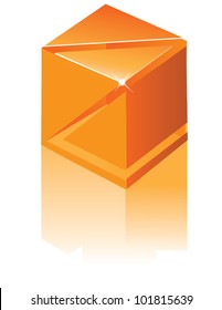Abstract 3D Alphabet Letter Z Cube Symbol Icon Collection EPS 8 vector grouped for easy editing.